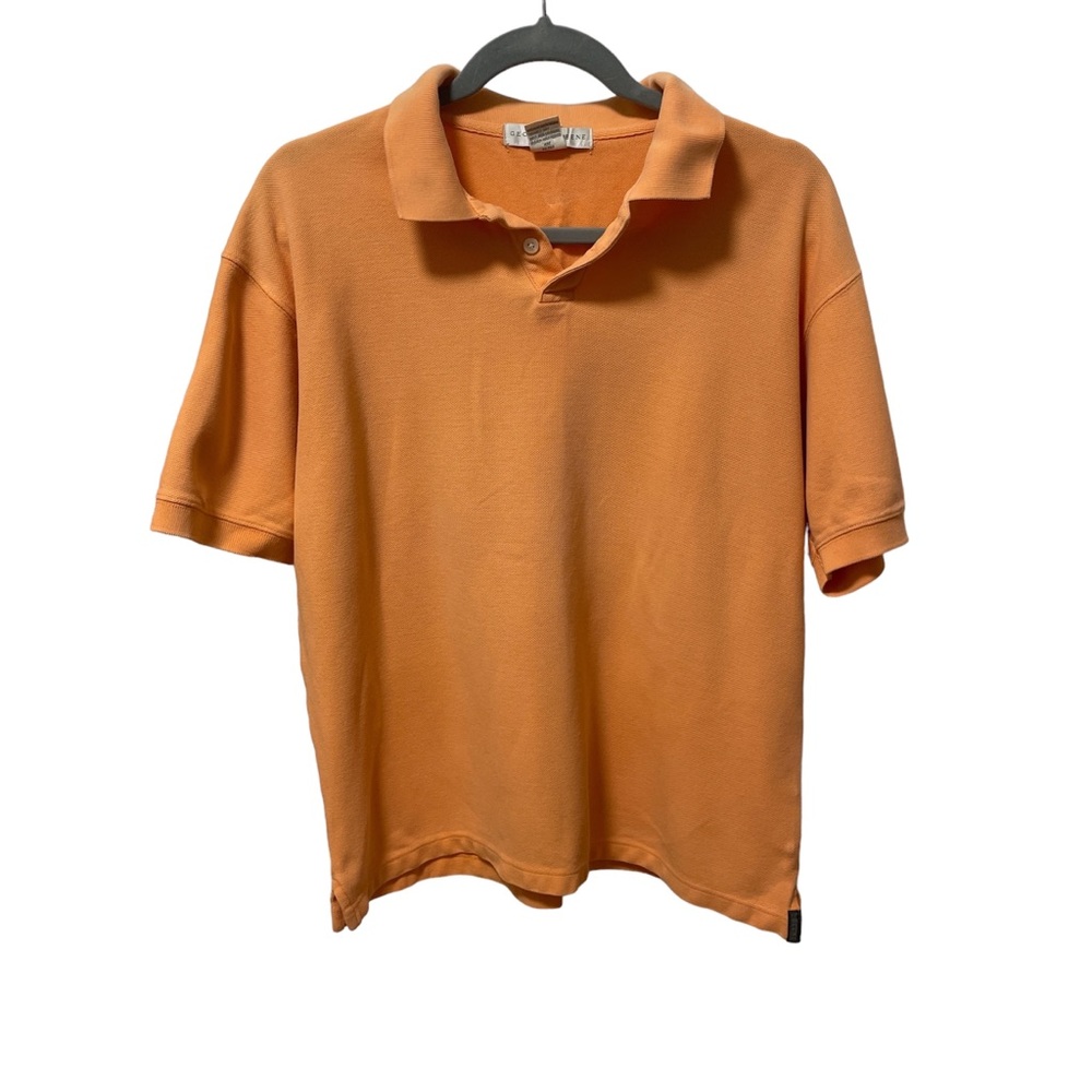 Geoffrey Beene Men’s Tangerine Cotton Polo | Size Medium